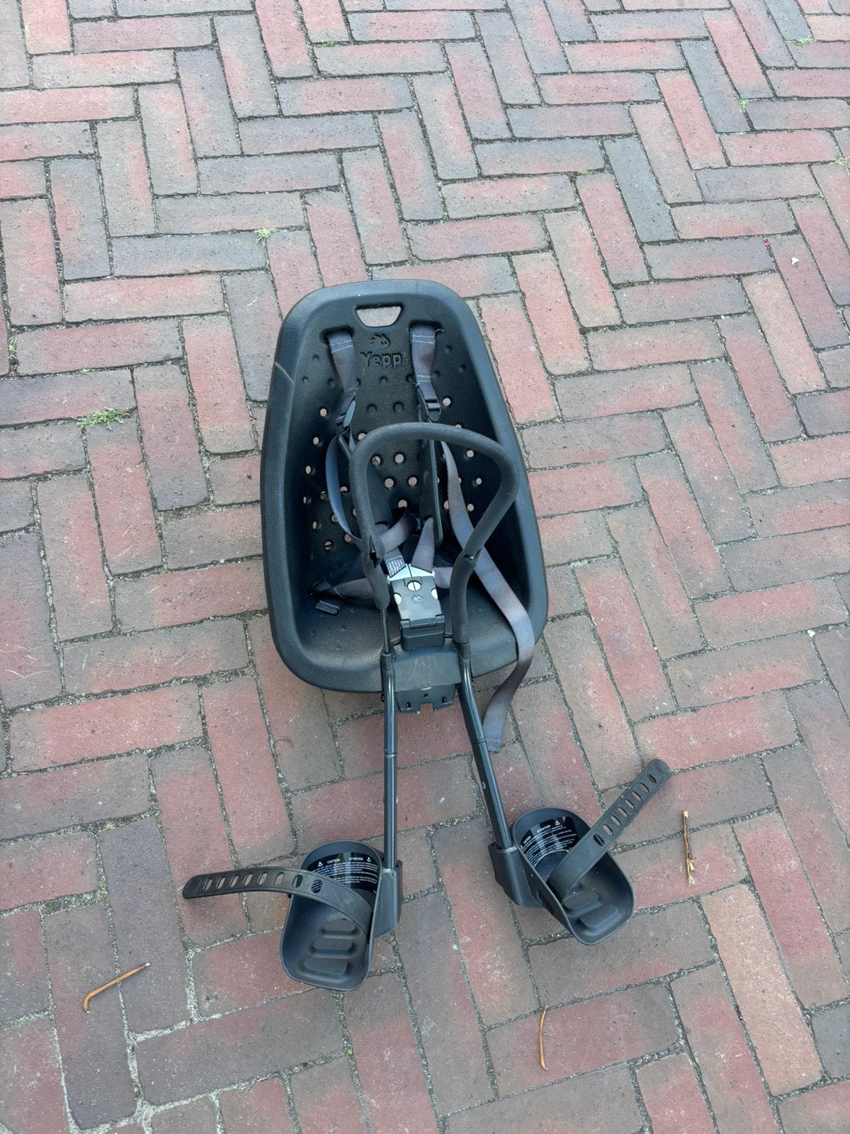Yepp fiets stoeltje, Fietsen en Brommers, Ophalen, Gebruikt, 0 t/m 18 kg, Voetsteuntjes