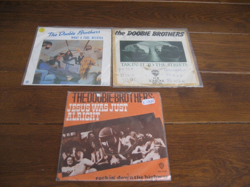 70s doobie brothers singles 4x, Cd's en Dvd's, Ophalen of Verzenden, Gebruikt, 7 inch