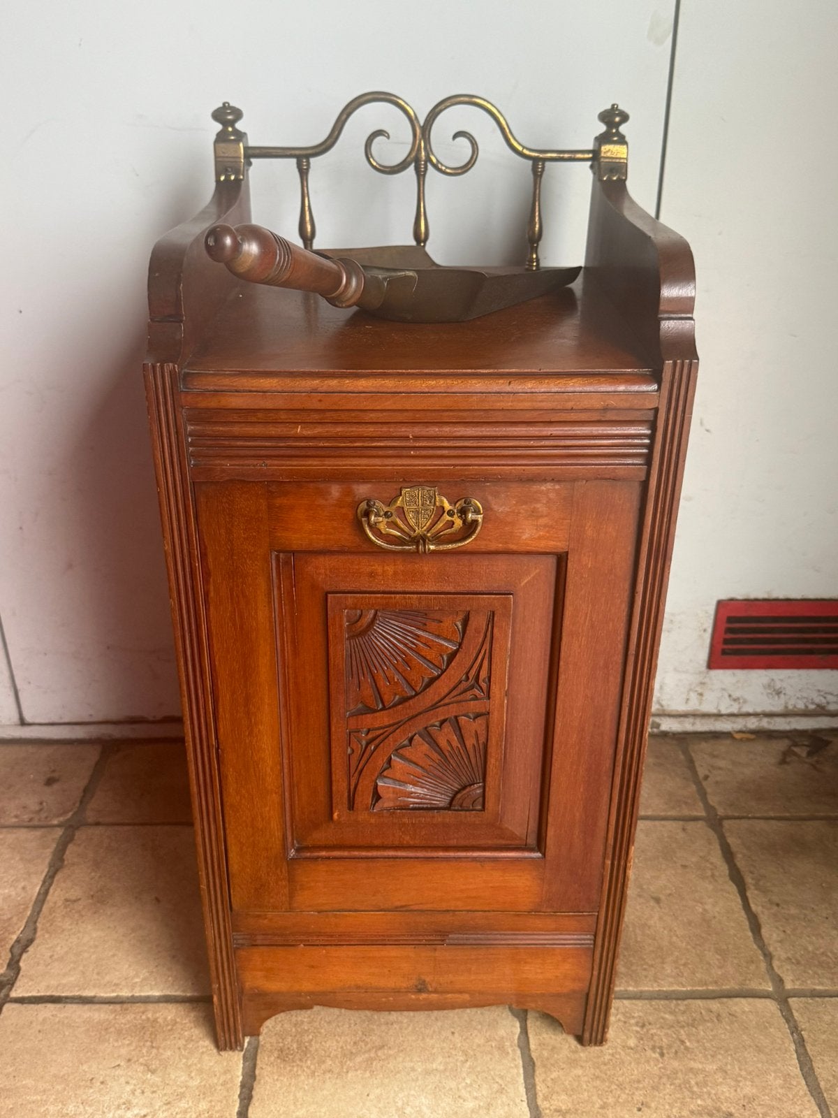 Zeer antiek turfkastje topstaat, Ophalen of Verzenden, Zo goed als nieuw, 65 cm of meer, 70 cm of meer