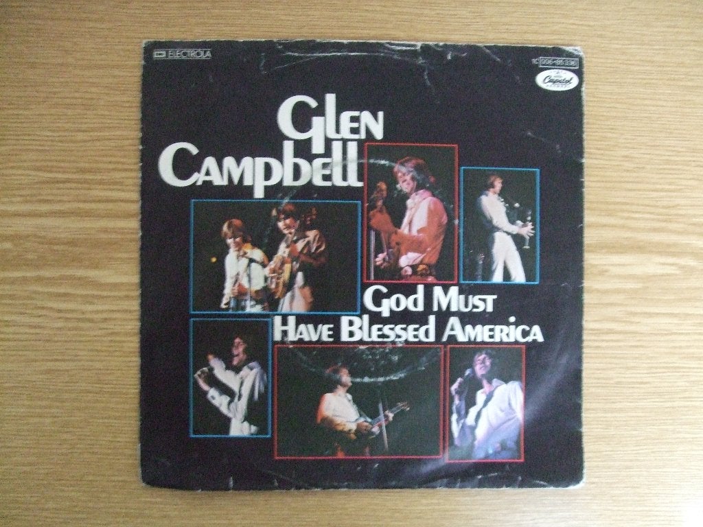 GLEN CAMPBELL   GOD MUST HAVE BLESSED AMERICA / AMAZING GRAC, 7 inch, Ophalen of Verzenden, Zo goed als nieuw, Pop