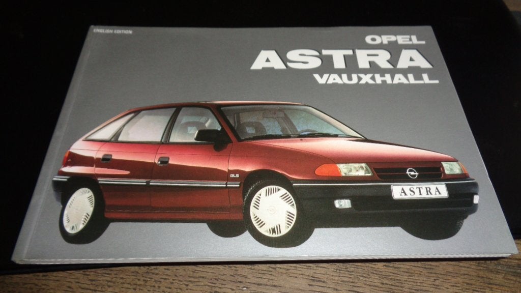 Boekje  OPEL ASTRA VAUXHALL  ,  uit  1992, Verzenden, Zo goed als nieuw, Opel