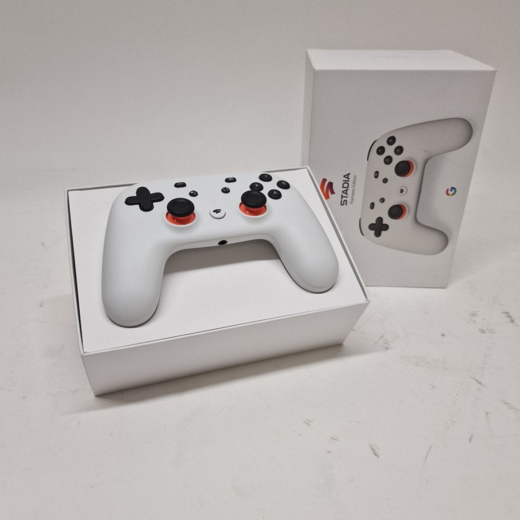 Google Stadia Controller Premiere Edition | Nieuwstaat, Google, Zo goed als nieuw, Press@google.com, 1600 Amphitheatre Parkway
Mountain View, CA 94043
USA