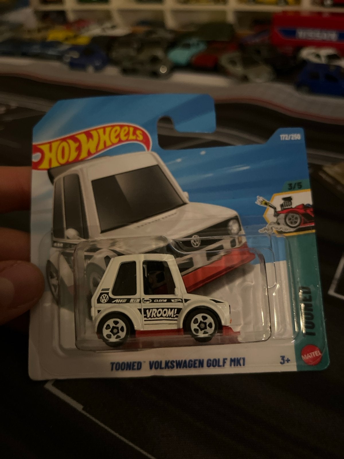 Hot Wheels Tooned Volkswagen Golf MK1 - Nieuw in verpakking, Overige merken, 1:50 of kleiner, Auto, Nieuw
