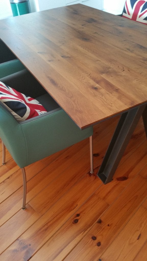 moderne eet tafel te koop, Ophalen, 50 tot 100 cm, Zo goed als nieuw, Vijf personen of meer