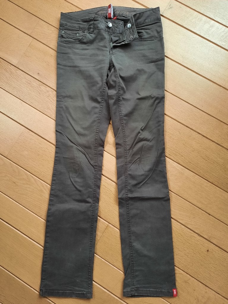 EDC by Esprit spijkerbroek bruin Model FIVE maat 36 Long, Kleding | Dames, Bruin, Ophalen of Verzenden, Zo goed als nieuw, Maat 36 (S)