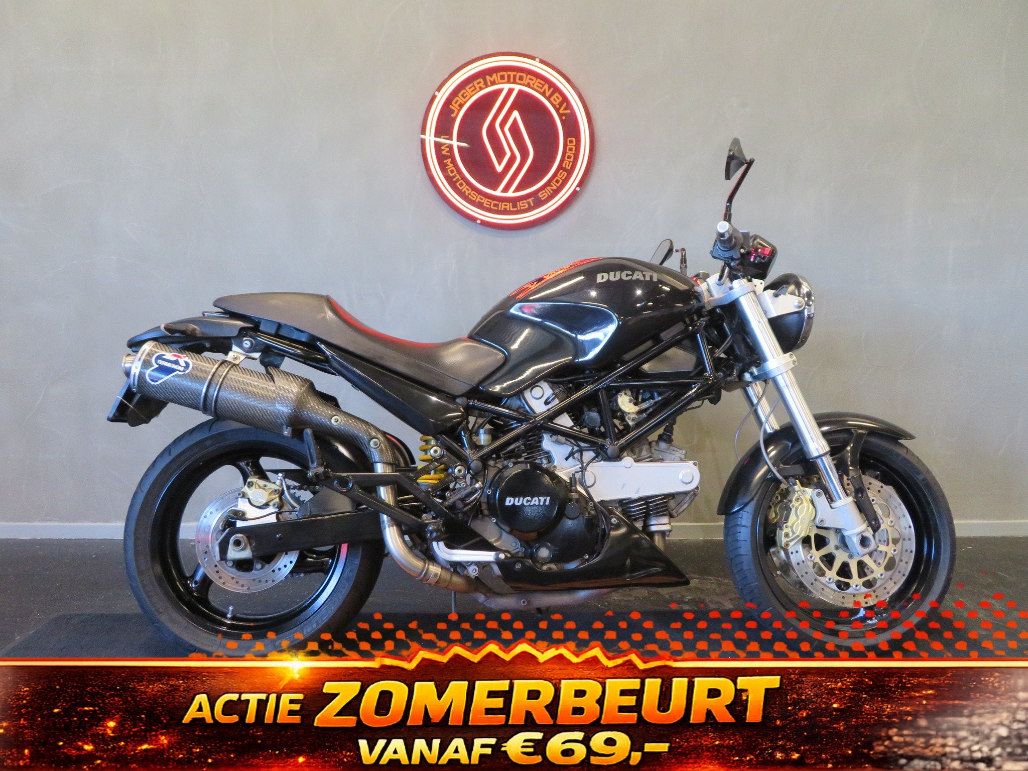 Ducati MONSTER 620I DARK TERMIGNONI! (bj 2002), Bedrijf, 620 cc, Naked bike