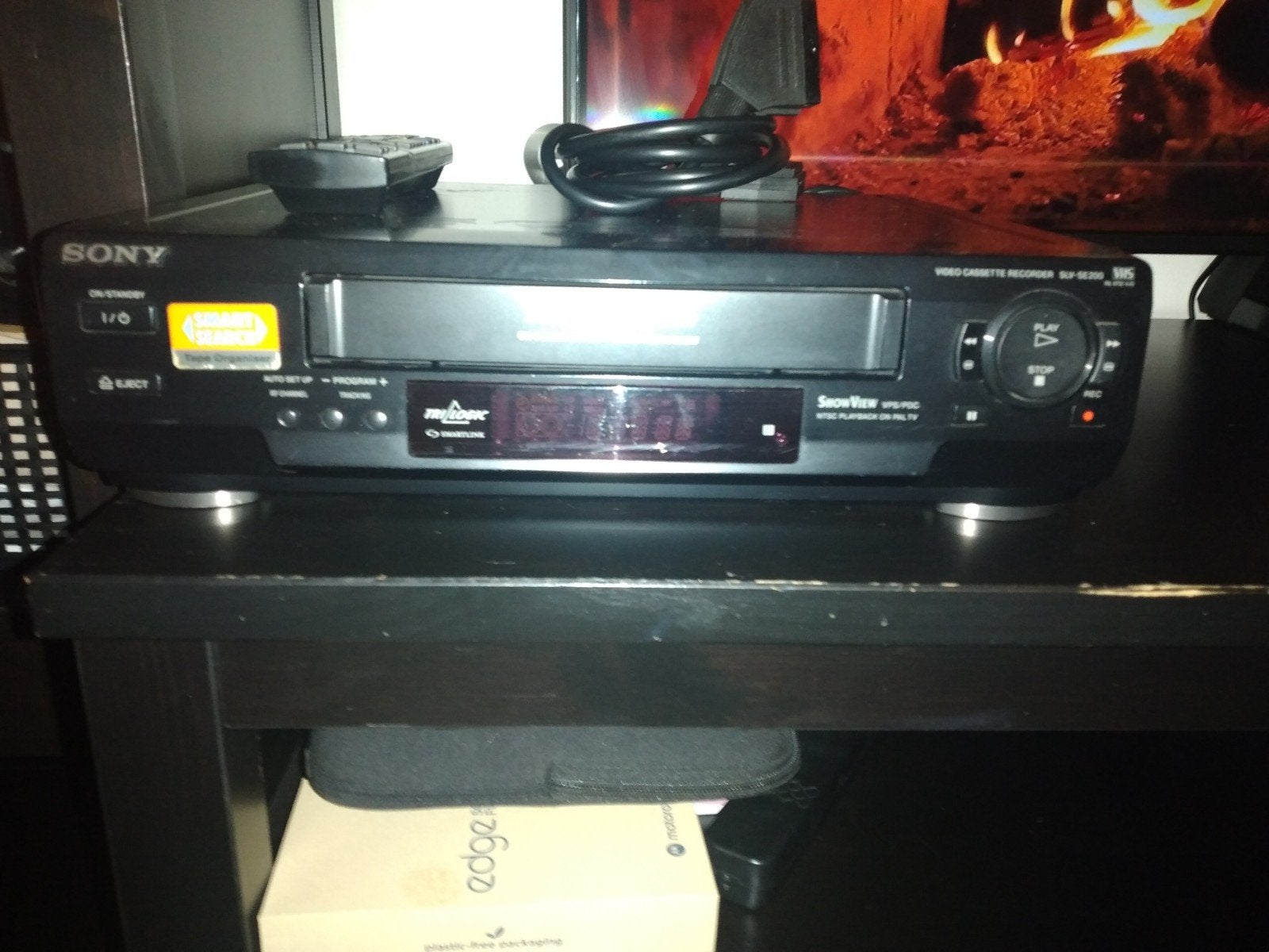 Sony SLV-SE200V1 VHS-speler/recorder met afstandsbediening, Audio, Tv en Foto, Ophalen of Verzenden, Gebruikt, VHS-speler of -recorder