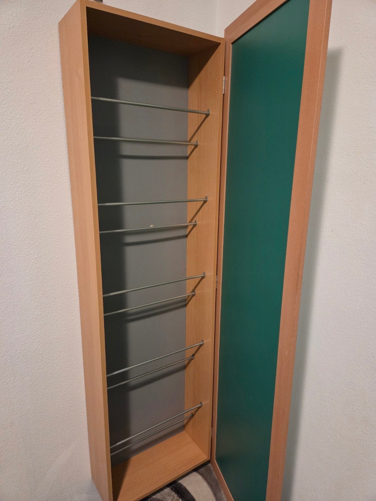 puntgave schoenenkast met spiegel(ikea), Ophalen, Zo goed als nieuw, Hout, Cd's