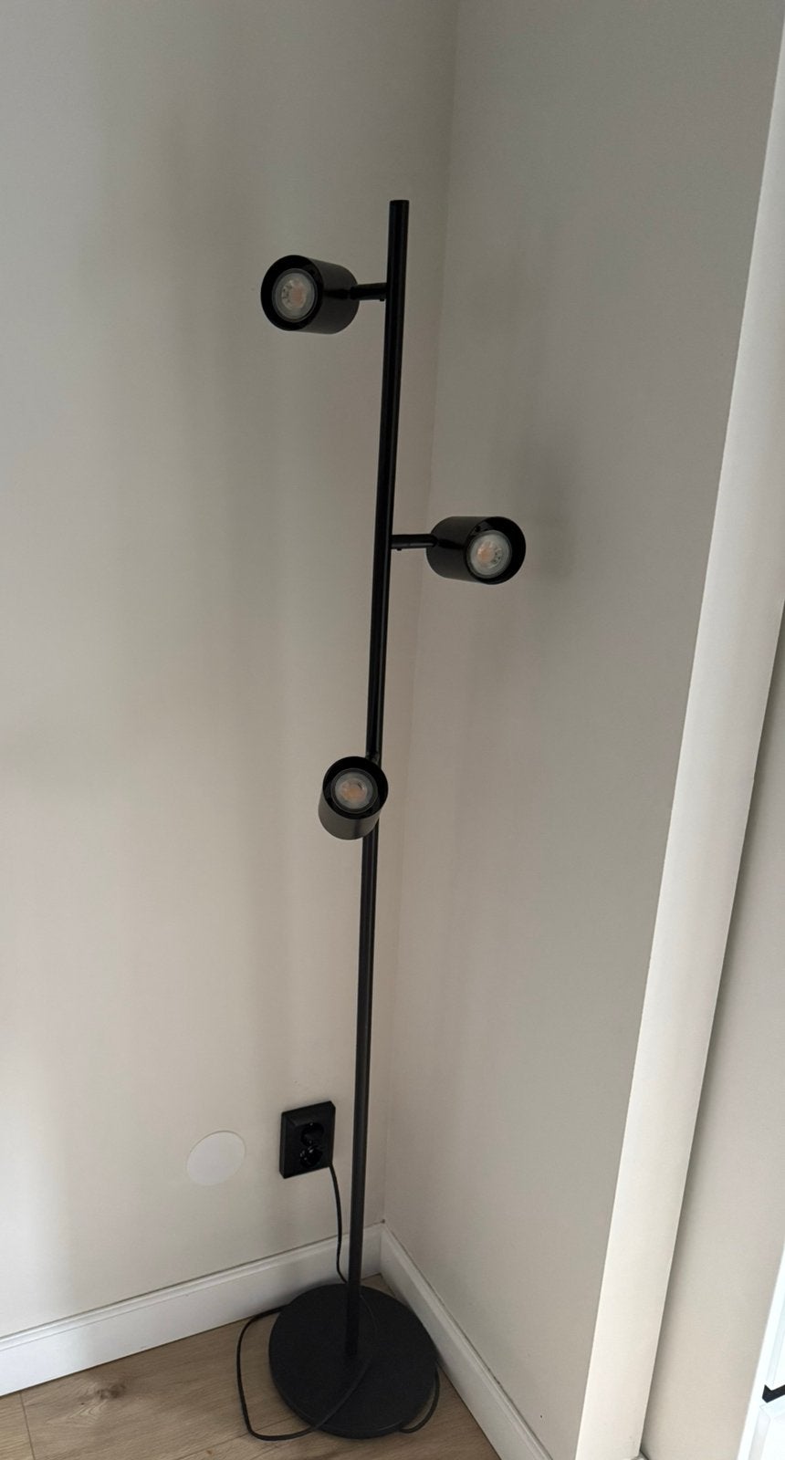 Vloerlamp zwart, Ophalen, Zo goed als nieuw, 150 tot 200 cm
