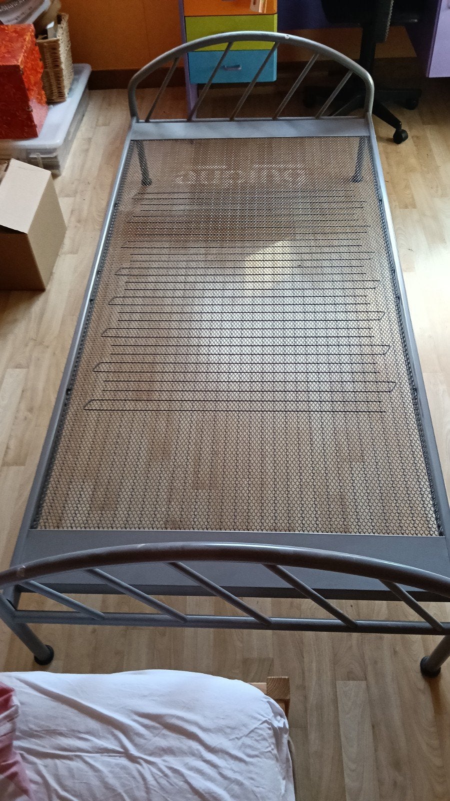 1-persoons bed, Auping, Huis en Inrichting, Ophalen, Gebruikt, 90 cm, Eenpersoons