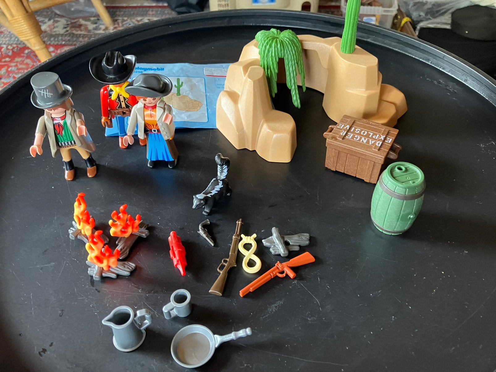 Playmobil Western bandieten met schuilplaats 5250 compleet, Ophalen, Zo goed als nieuw