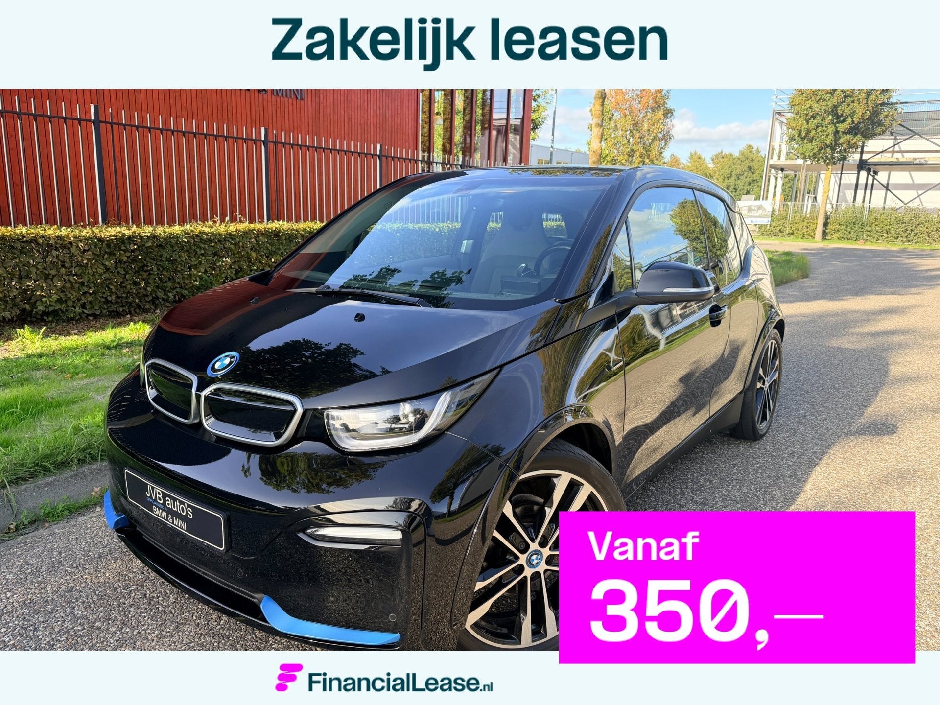 BMW I3 I3S 120Ah 42 kWh, stoelverwarming, warmtepomp, Automaat, Gebruikt, Zwart, Verwarmde buitenspiegels
