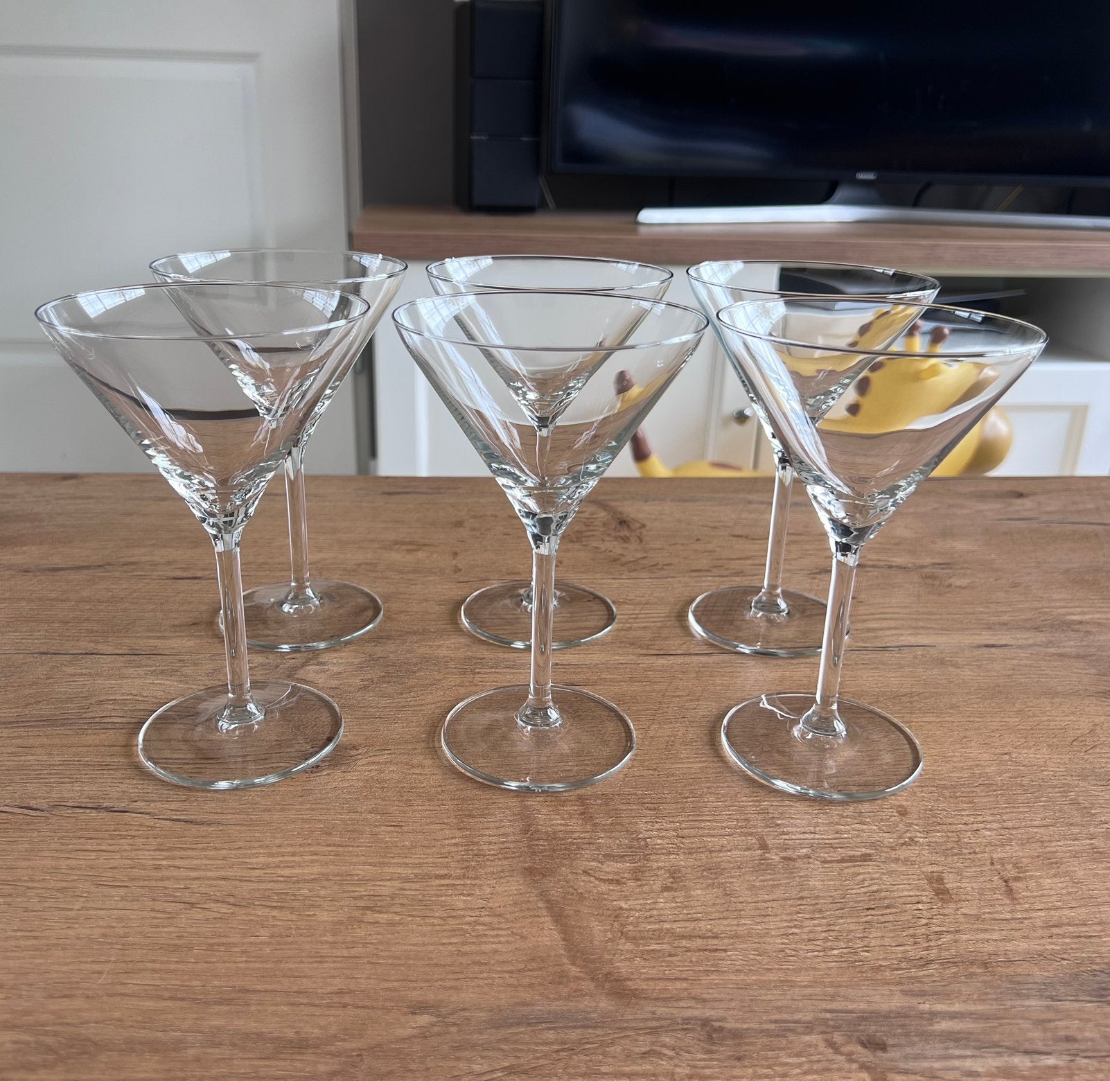 6x Martini glazen Royal Leerdam, Ophalen, Zo goed als nieuw, Overige typen