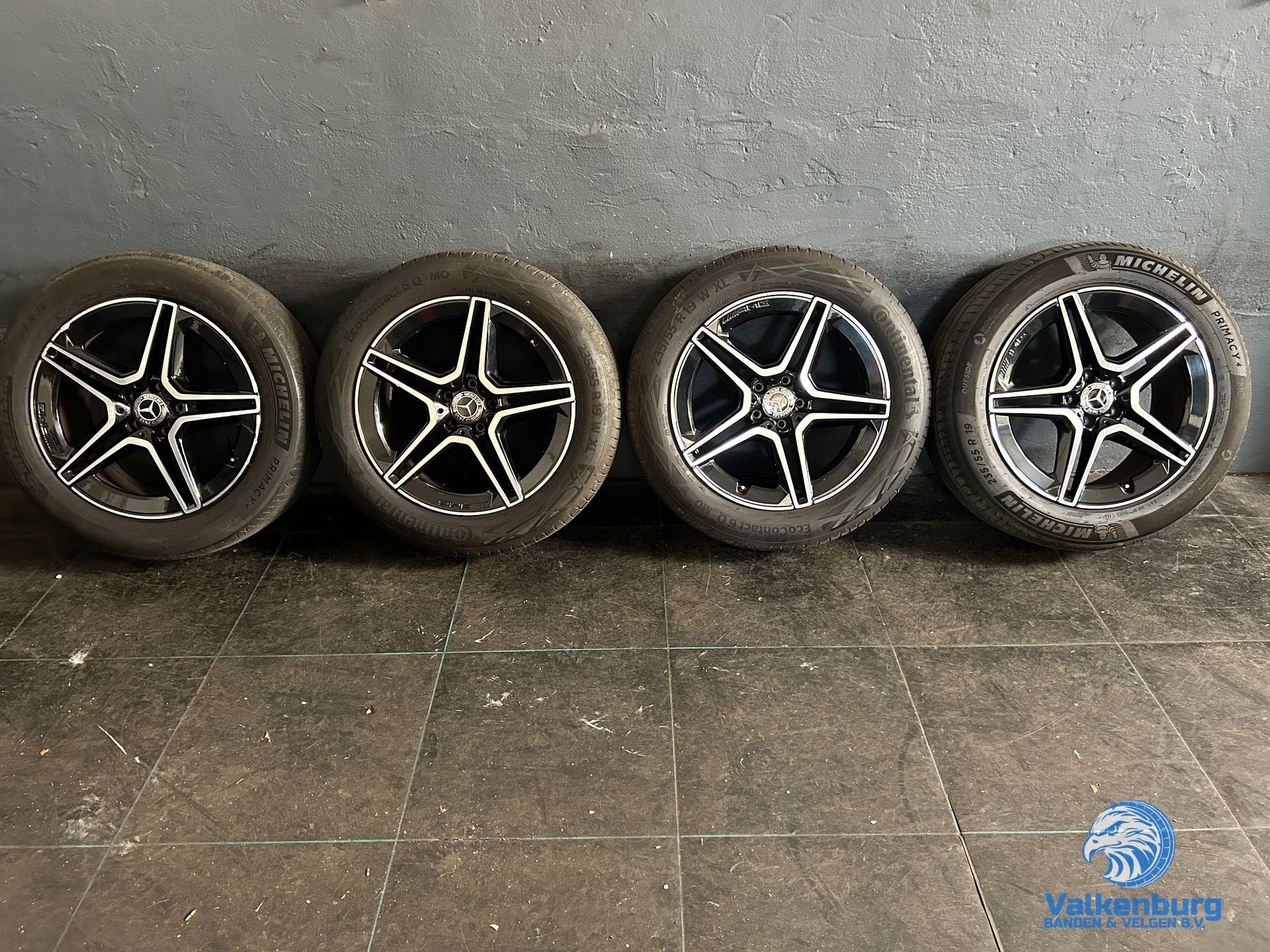 6-7mm! Originele Mercedes GLC W254 X254 C254 19 inch zwarte, Auto-onderdelen, Banden en Velgen, 19 inch, Gebruikt, -, -