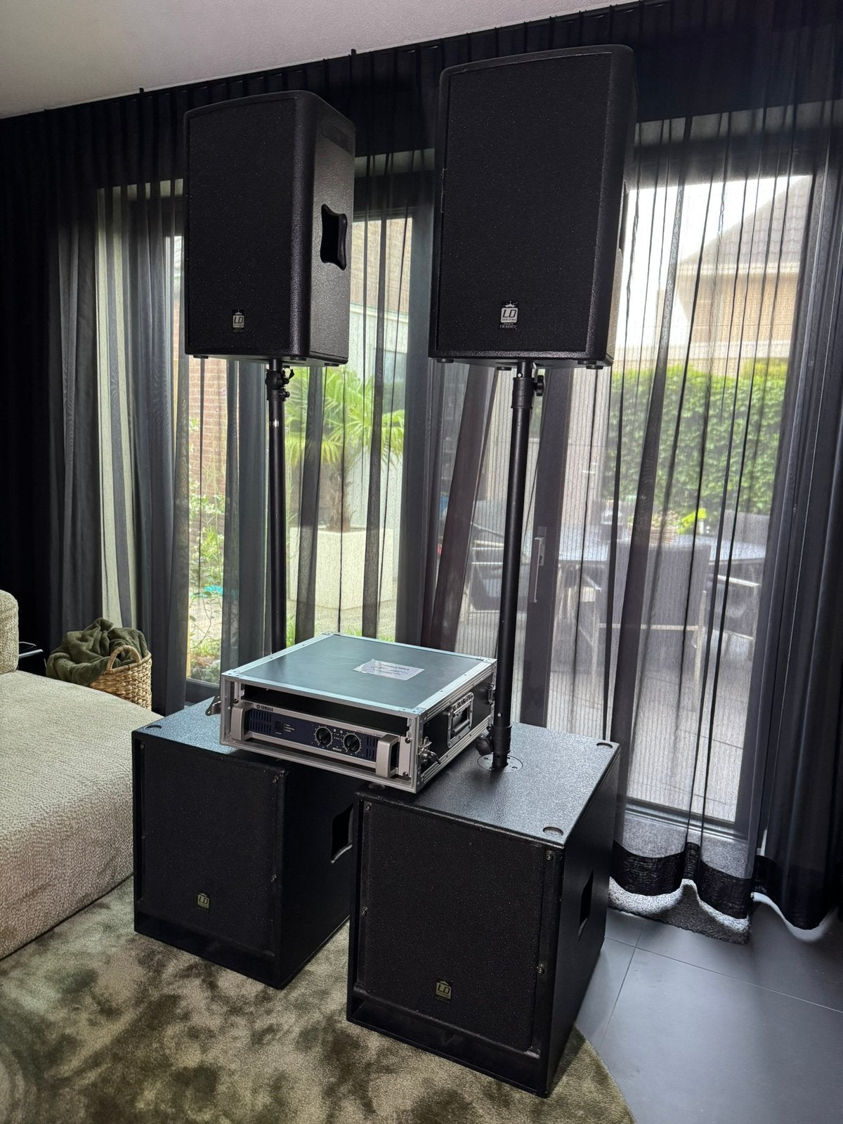 LD systems / Yamaha P5000S PA set - geluidsinstallatie, Ophalen, Zo goed als nieuw, Overige merken