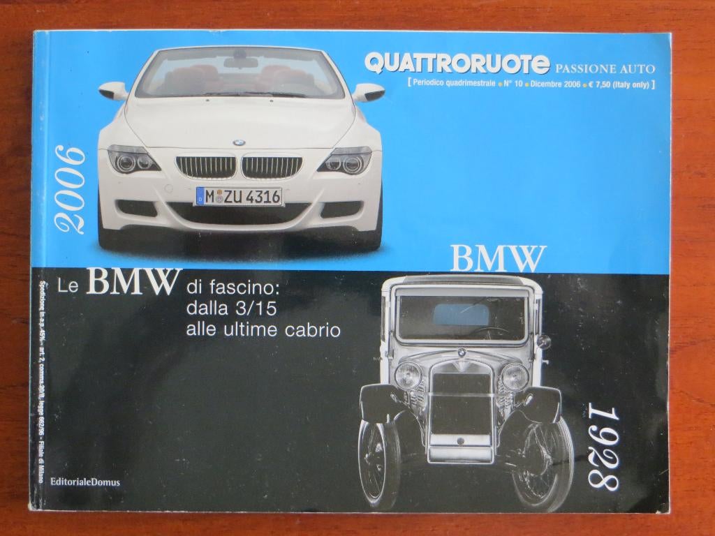 BMW Quattroruote 1928-2006: een uitgebreid BMW overzicht, Ophalen of Verzenden, Nieuw, BMW