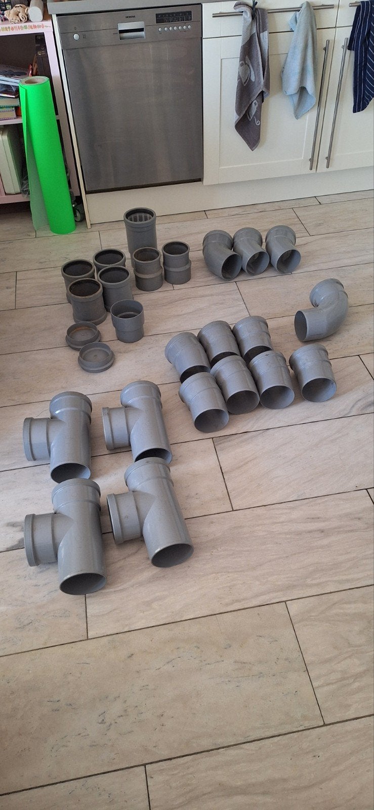 PVC T-stukken, bochten en koppelstukken 125 mm dikwandig, Bochten, Pvc, Nieuw, Ophalen of Verzenden