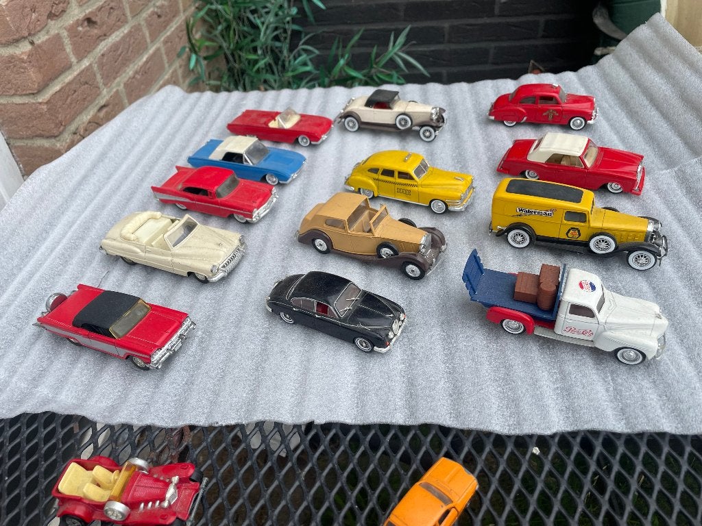 •	Vintage autoverzameling – circa 54 stuks, Ophalen, Gebruikt