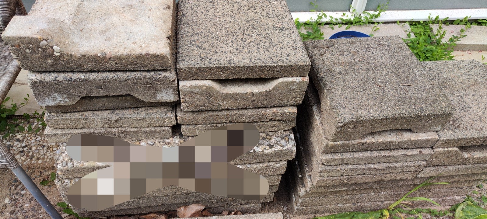 Tuintegels 30x30, gratis, Ophalen, Gebruikt, Beton, Terrastegels