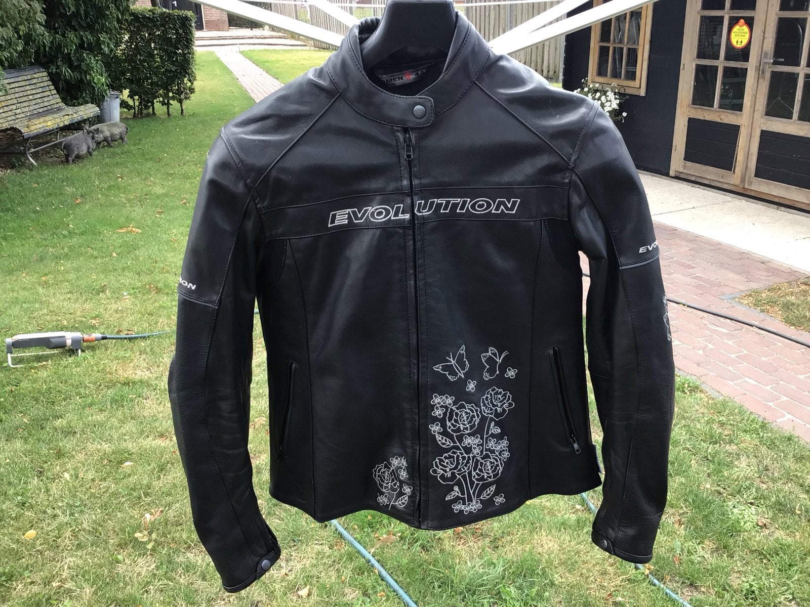 Evolution leren motorjas dames - Maat 44, Motoren, Kleding | Motorkleding, Ophalen of Verzenden, Tweedehands, Dames, Jas | leer