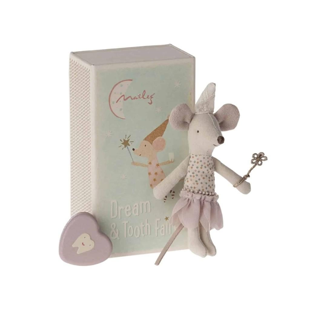 Maileg Muis kleine zus tandenfee+tandendoos 10cm, Poppenhuis, Nieuw, Ophalen of Verzenden, Info@bezigebijtjezzz.nl