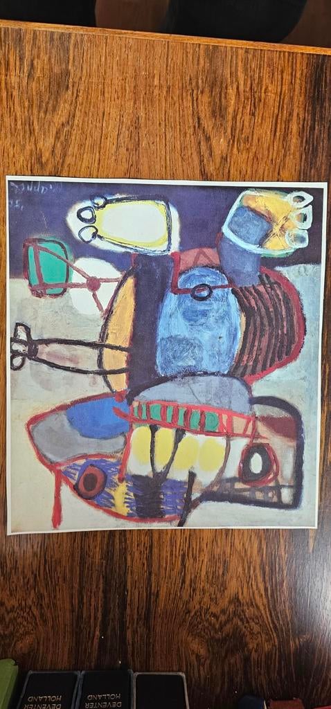 Tekening van Karel Appel, Antiek en Kunst, Verzenden