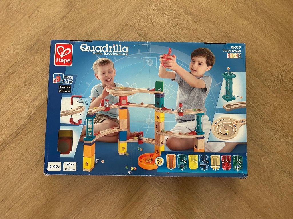 Hape Quadrilla knikkerbaan, Ophalen, Zo goed als nieuw