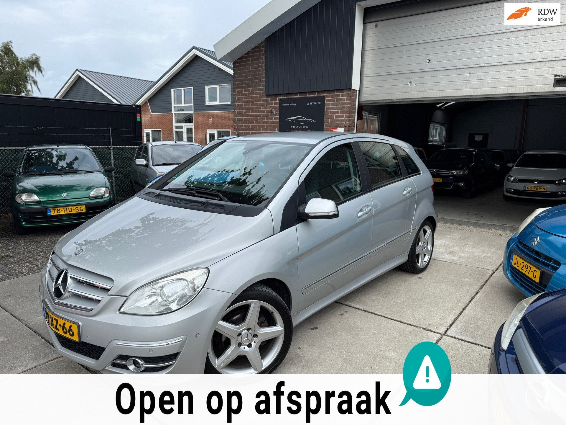 Mercedes-Benz B-klasse 200 Turbo |AUTOMAAT|NIEUWE APK|PARKSE, Gebruikt, Zwart, 4 cilinders, Leder en Stof