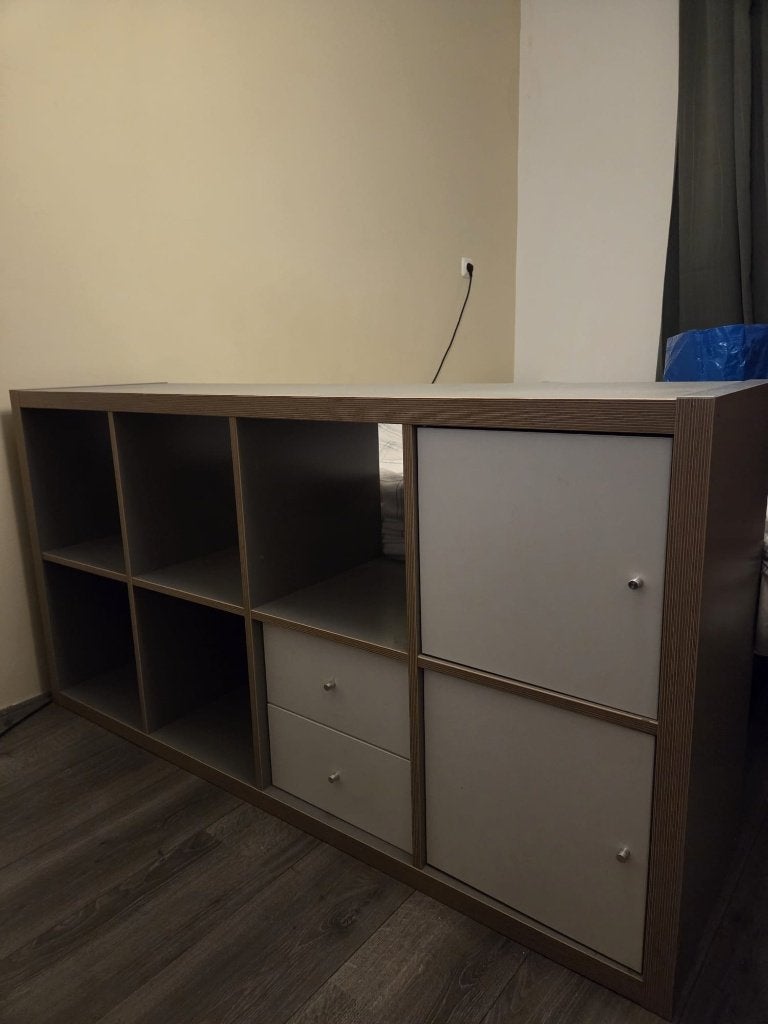 Ikea kallax kast, Ophalen, Gebruikt, 100 tot 150 cm, Met lade(s)