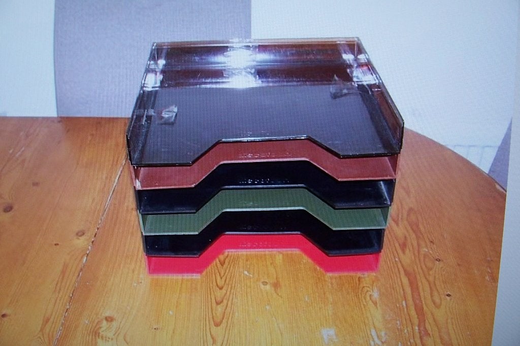 6 plastic bakken voor lp's van discofoon, Cd's en Dvd's, Ophalen of Verzenden, Gebruikt, 12 inch, LP