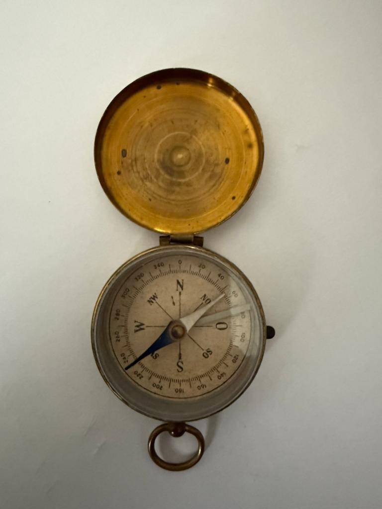 Antiek Messing Zakkompas - Vintage Navigatie Instrument, Ophalen of Verzenden
