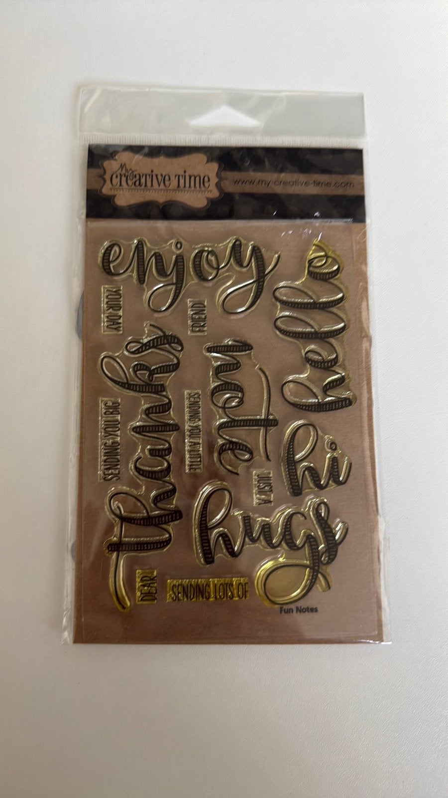 Stempels met snijmallen funnotes, Ophalen of Verzenden, Zo goed als nieuw, Clearstamp