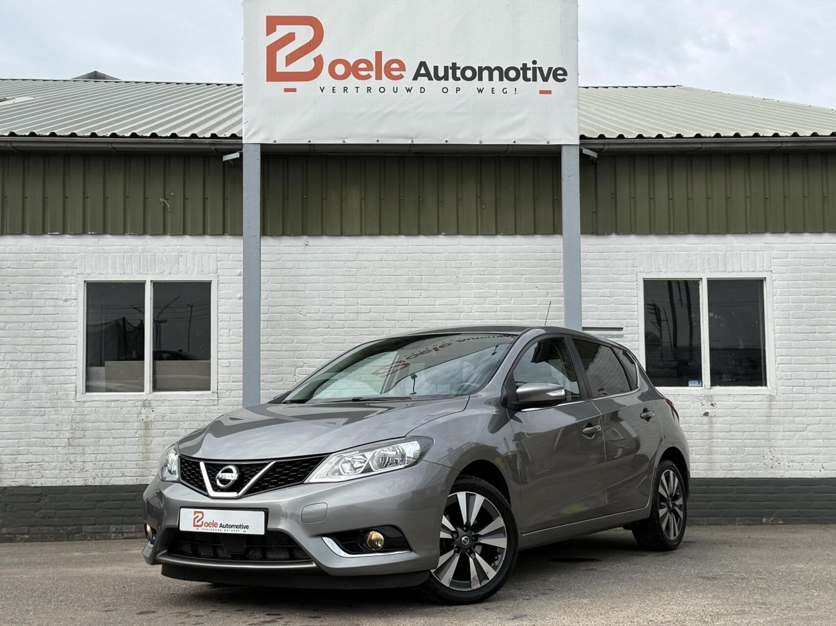 Nissan Pulsar 1.2 DIG-T Acenta / Dealer OH / Cruise / Camera, Auto's, Voorwielaandrijving, Stof, Gebruikt, Zwart