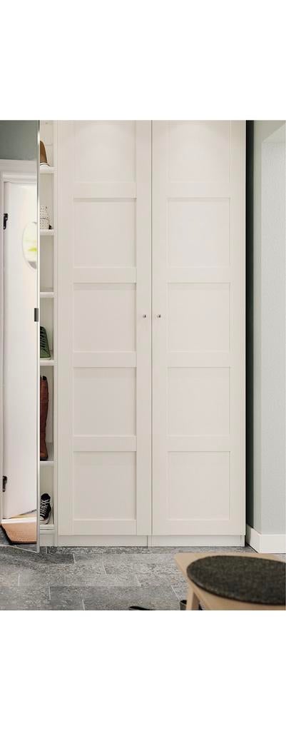TE KOOP:2x IKEA BERGSBO deuren 50x229 +handgrepn/scharn. PAX, Ophalen, Zo goed als nieuw