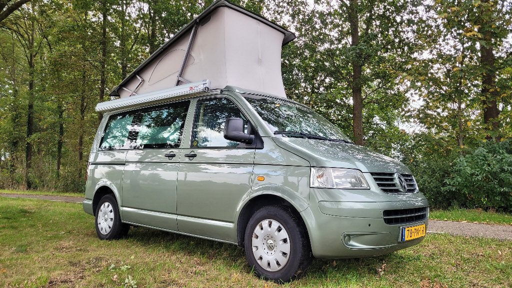 VW T5 California 1.9TDI camper, Chemisch toilet, Buscamper of Camperbus, Brandblusser, Bestuurdersdeur