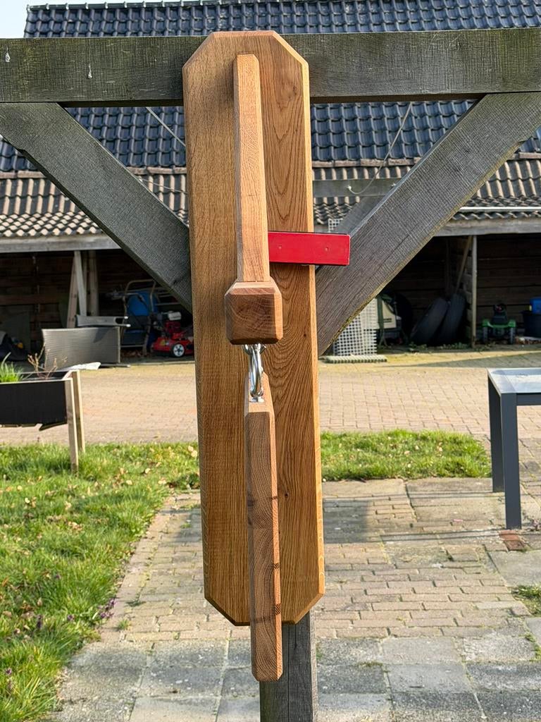 Eiken uithang borden  met elke gewenste logo / gravure, Ophalen of Verzenden, Nieuw, Reclamebord