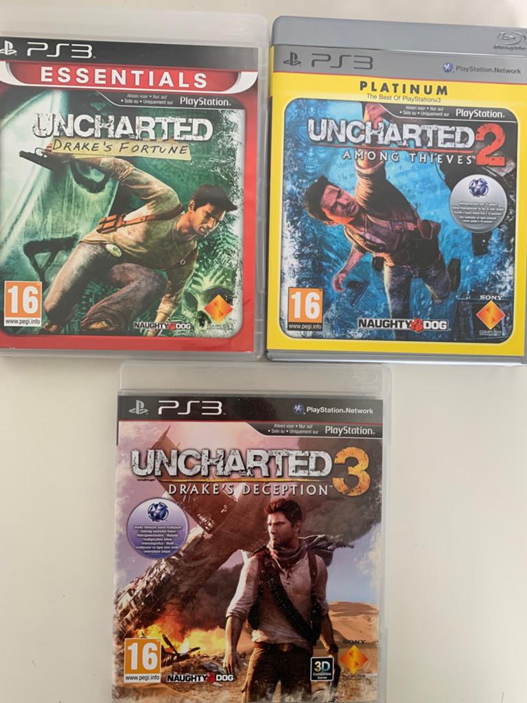Ps3 3x Uncharted, Avontuur en Actie, 1 speler, Ophalen of Verzenden, Zo goed als nieuw