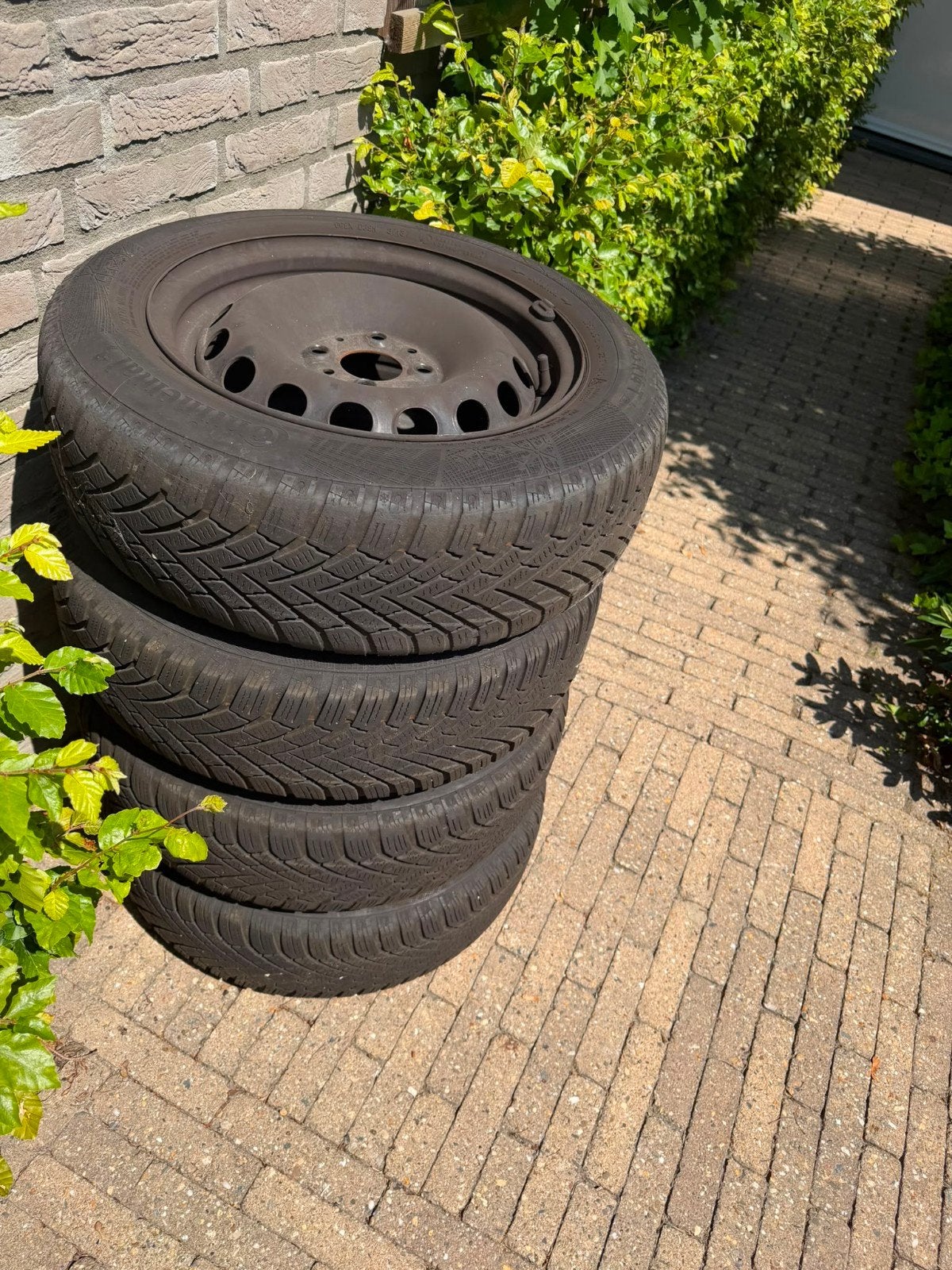 Winterbanden Fiat Panda/Fiat 500 175/65 R14 met ruim profiel, Auto-onderdelen, Banden en Velgen, Ophalen, 14 inch, Gebruikt, 175 mm