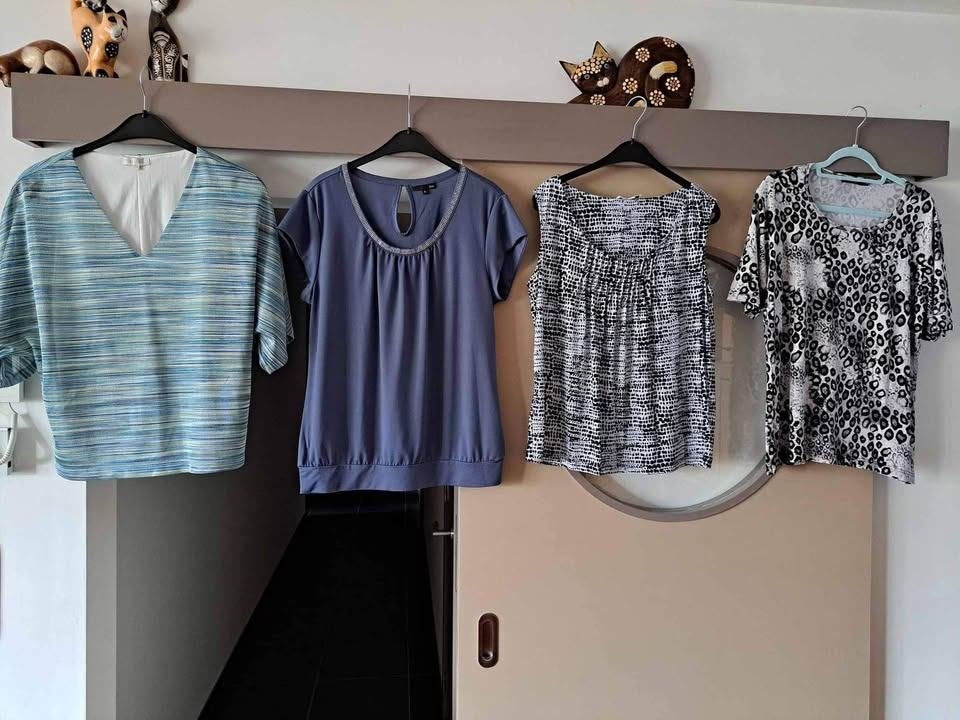 Blouses en tops mt 44 Calvin Klein e.a., Blauw, Maat 42/44 (L), Ophalen of Verzenden, Zo goed als nieuw