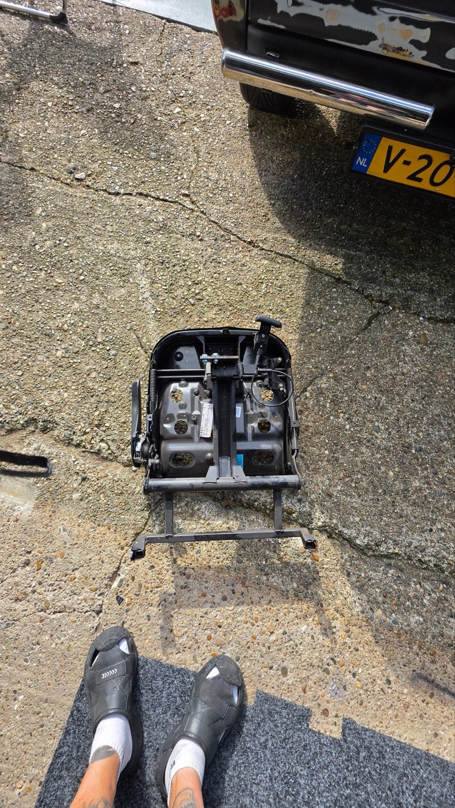 2x Onderstel VW Golf Caddy MK1 met Golf 4 stoelzitting, Ophalen, Gebruikt, Volkswagen