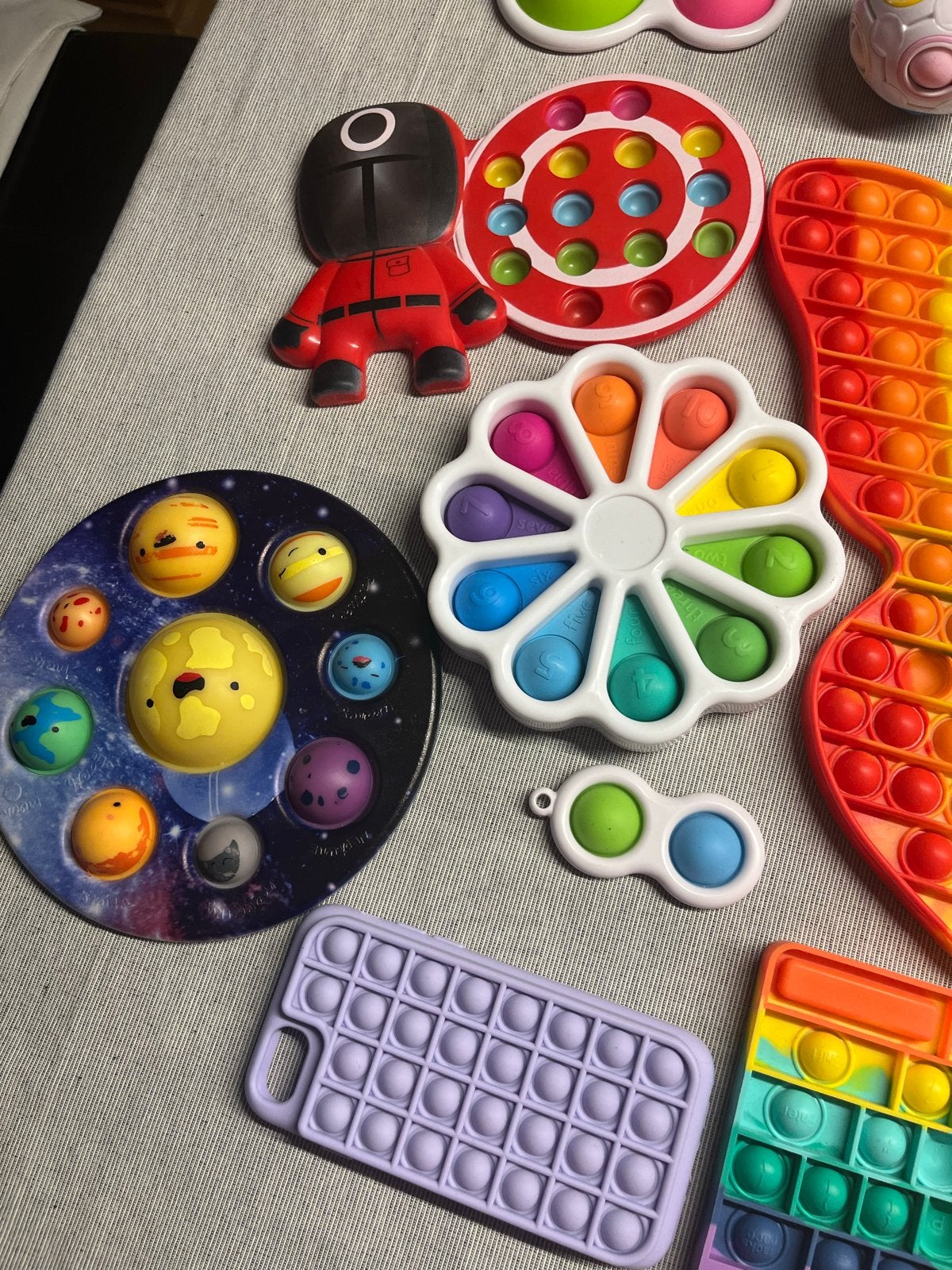 Grote collectie Pop It Fidget Toys - Stressvermindering, Ophalen of Verzenden, Zo goed als nieuw, Jongen of Meisje