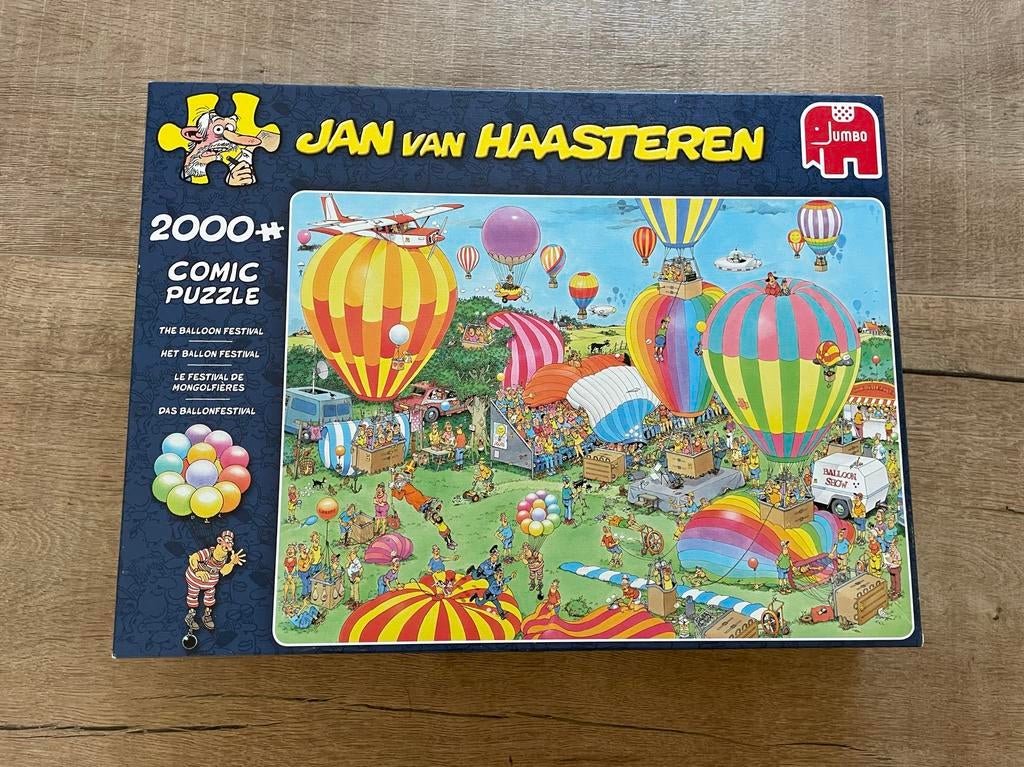 Jan van Haasteren Het Ballon Festival 2000 stukjes, Ophalen, Meer dan 1500 stukjes, Gebruikt, Legpuzzel