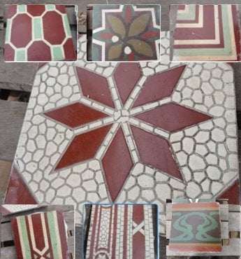 Diverse handgemaakte cementtegels 20x20cm 11 pallets (1936), Doe-het-zelf en Verbouw, Tegels, Ophalen, Overige materialen, Gebruikt
