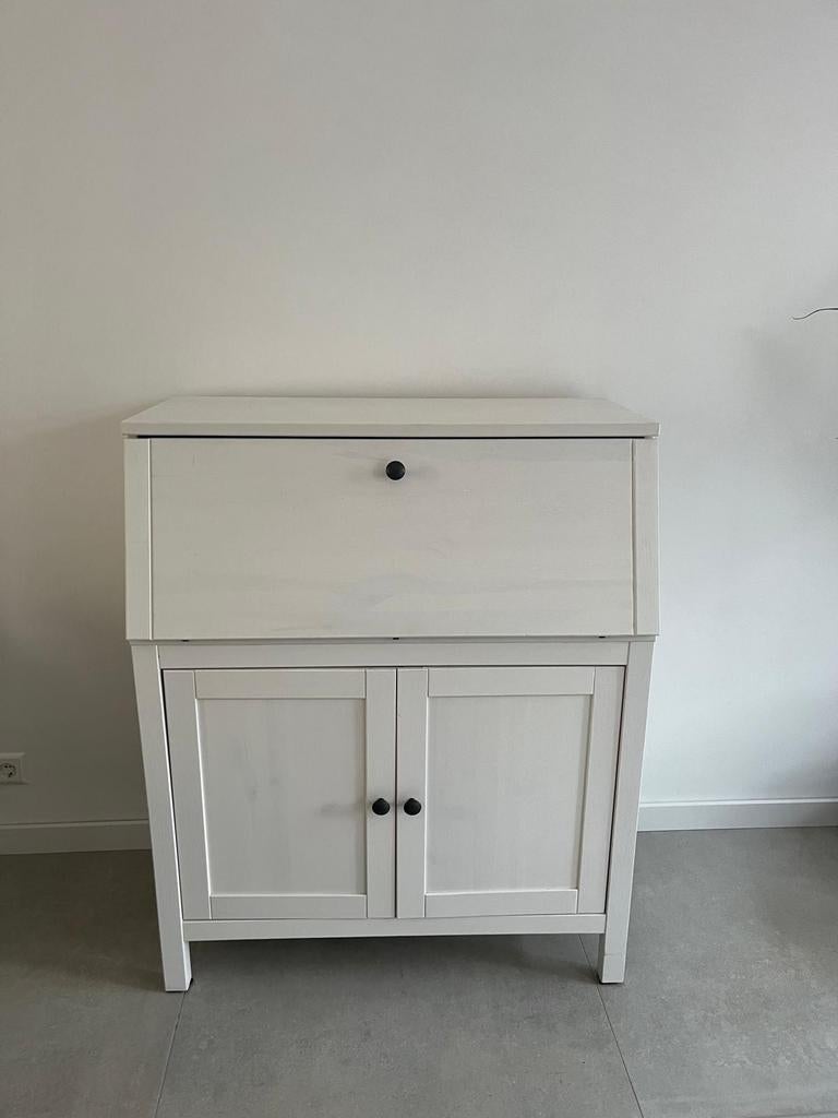 IKEA HEMNES Bureau/secretaire wit, Ophalen, Gebruikt