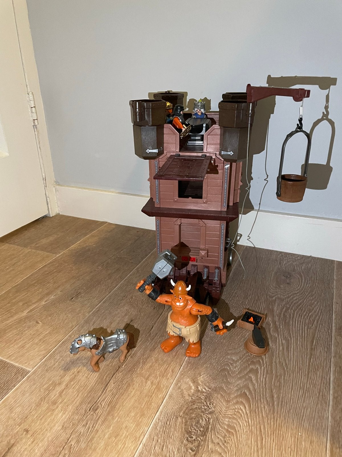 Playmobil Kasteel met ridders en accessoires, Ophalen of Verzenden, Gebruikt