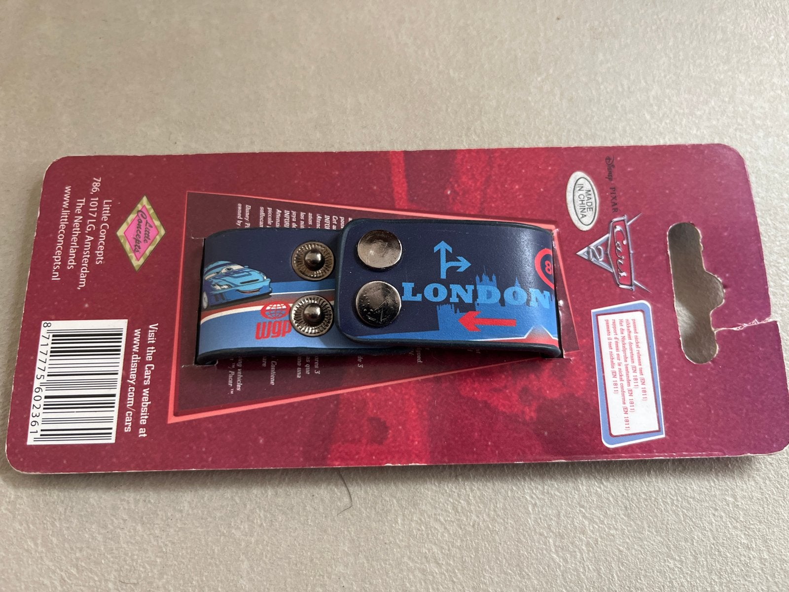 Disney Pixar Cars Armband - London Editie, Ophalen of Verzenden, Nieuw, Blauw, Kunststof of Plastic