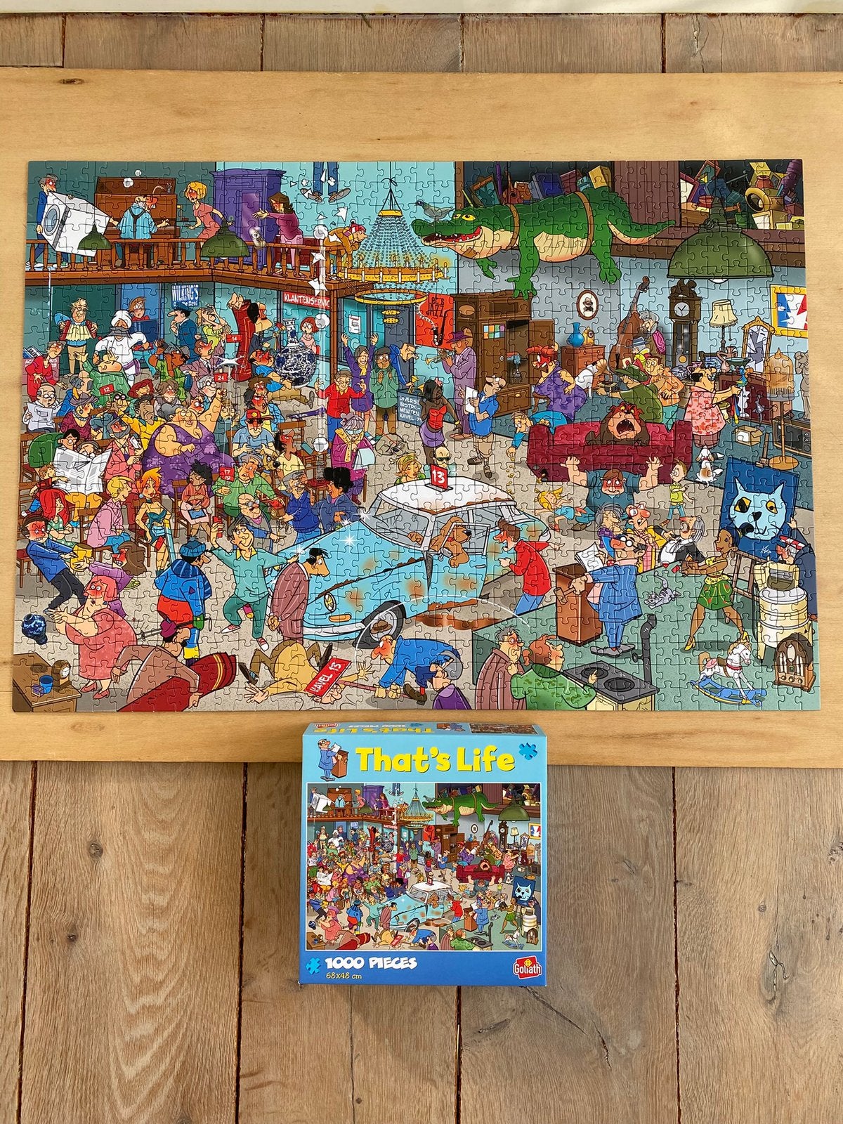 puzzel veiling of veilinghuis 1000 stukjes, Ophalen, 500 t/m 1500 stukjes, Zo goed als nieuw