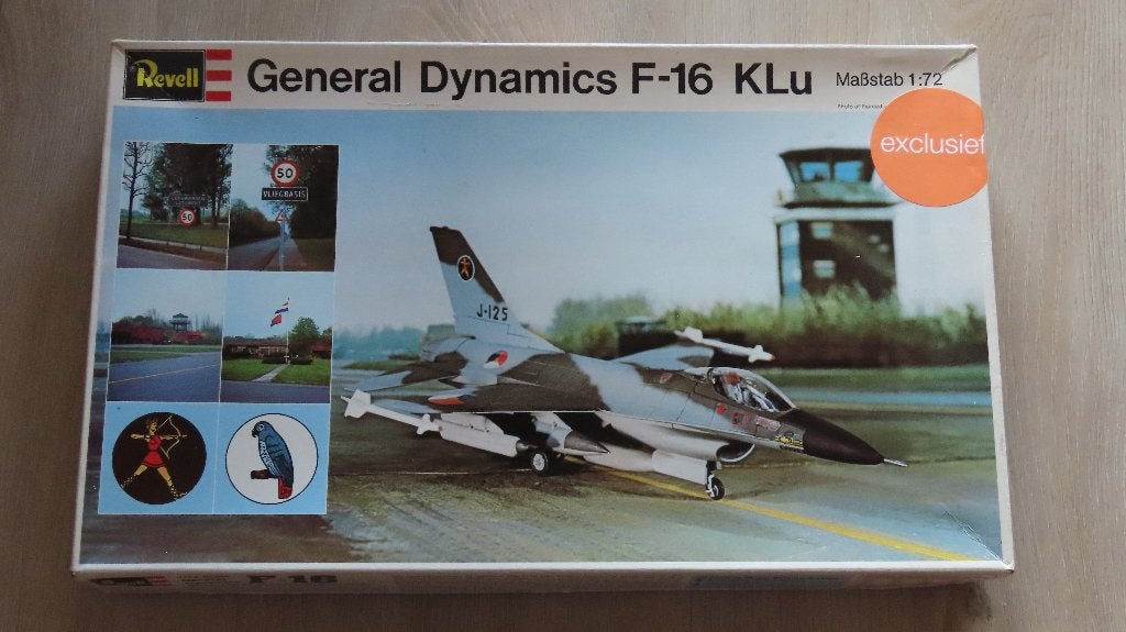F-16A Klu Revell 1/72, 1:72 tot 1:144, Gebruikt, Revell, Ophalen of Verzenden