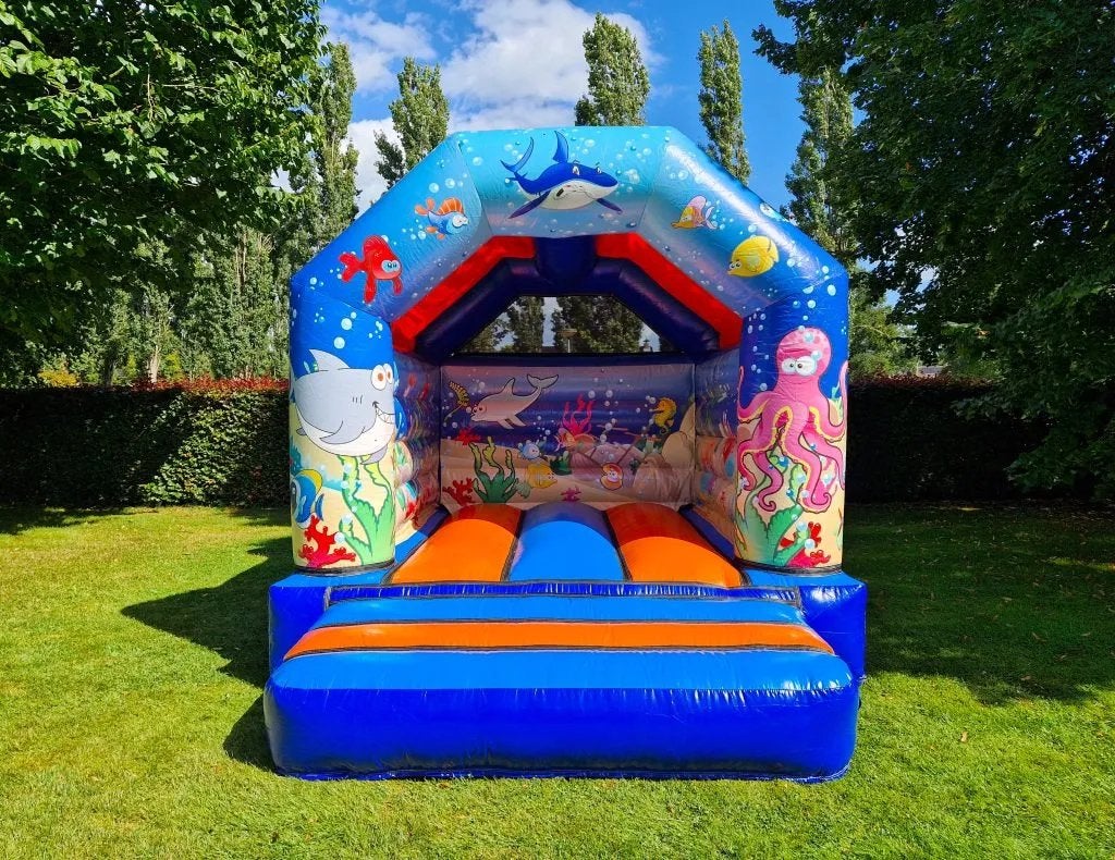 Springkussen Oceaan 3x4x3meter te koop, zeer netjes, Ophalen, Zo goed als nieuw, Overige