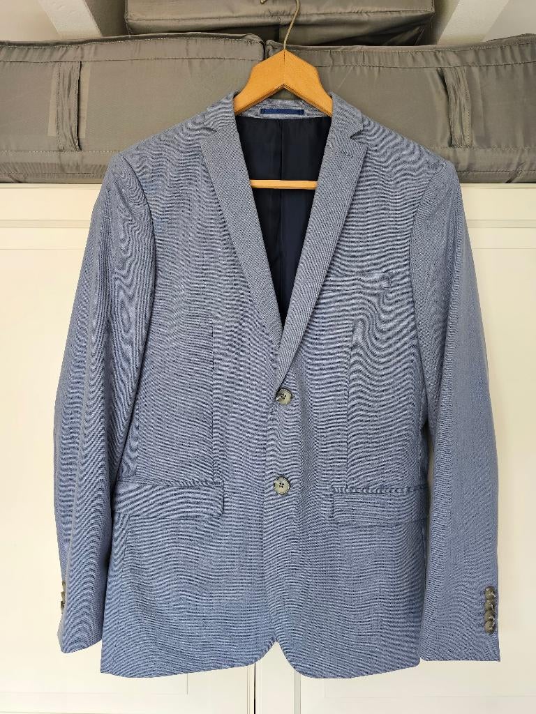 Pak maat 44 - slimfit, Kleding | Heren, Kostuums en Colberts, WE, Blauw, Ophalen of Verzenden, Zo goed als nieuw